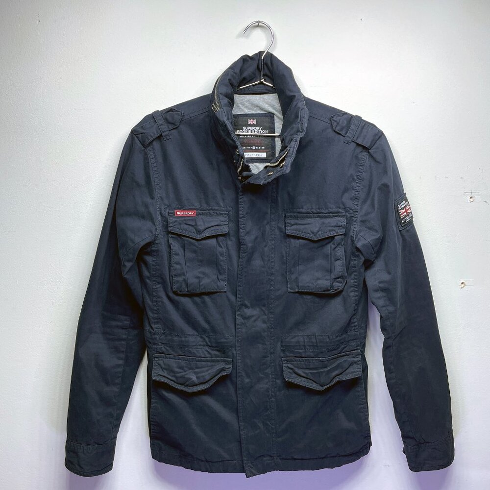 Men's Superdry Rookie Edition Military Issue Jacket - Blue - Size Small